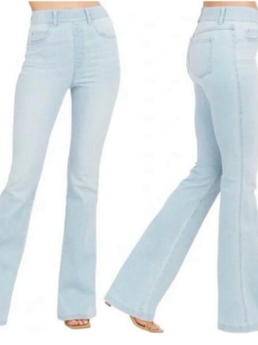 SPANX Jeans Women’s M Light Blue High-Rise Flare LIKE NEW!